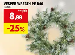 Hubo Vesper wreath PE D40 aanbieding