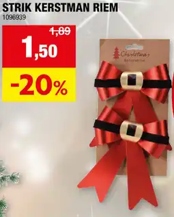 Hubo Strik kerstman riem aanbieding