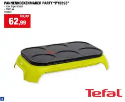 Hubo Tefal pannenkoekenmaker party PY5593 aanbieding