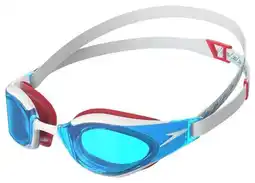 Decathlon Speedo Fastskin Hyper Elite Zwembril Wit/Blauw aanbieding