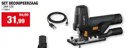Hubo Batavia set decoupeerzaag 2AH 12V aanbieding