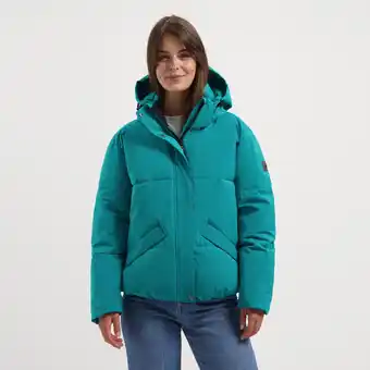 Decathlon Miro Dames - Puffer winterjas - Waterbestendig - Turkoois aanbieding