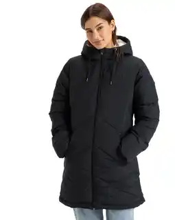 Decathlon Lange Steppjacke mit Kapuze BETTER WEATHER Schwarz Dames aanbieding