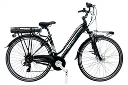 Decathlon Elektrische fiets AURA Canellini Citybike Dame Aluminium Zwart aanbieding