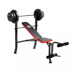 Decathlon PM2084 Olympische Bank + Schijfenset 45 kg - Gebruikersgewicht 135 kg aanbieding