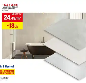 Hubo Spc aquastep vloer en wandtegels aanbieding