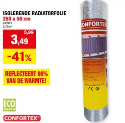 Hubo Confortex isolerende radiatorfolie aanbieding