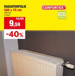 Hubo Confortex radiatorfolie aanbieding