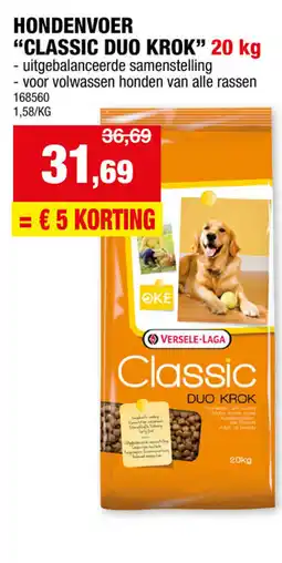 Hubo Hondenvoer classic duo krok aanbieding
