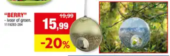 Hubo Voederhuisje Berry aanbieding