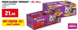 Hubo Whiskas pouch classic aanbieding