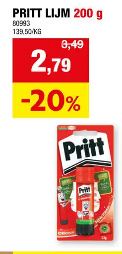 Hubo Pritt lijm aanbieding