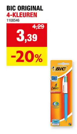 Hubo Bic original 4-kleuren aanbieding
