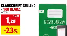 Hubo Kladschrift gelijnd aanbieding
