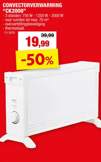 Hubo Eurom convectorverwarming CK2000 aanbieding