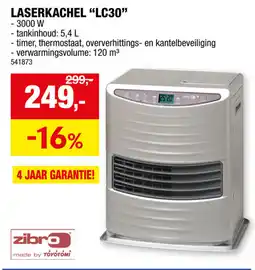 Hubo Zibro laserkachel LC30 aanbieding