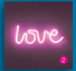 Zelfbouwmarkt Wandlampen in neon wandlamp neon 'love' roos art. 137406 aanbieding