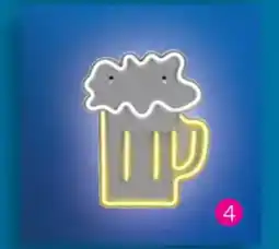 Zelfbouwmarkt Wandlampen in neon cocktail of bier art. 141827-8 aanbieding