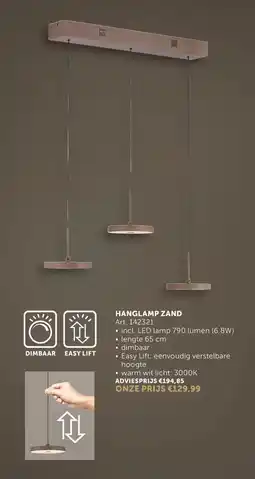 Zelfbouwmarkt Hanglamp zand art. 142321 aanbieding