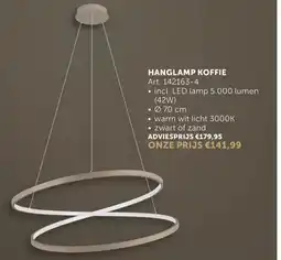 Zelfbouwmarkt Hanglamp koffie art 142163-4 aanbieding