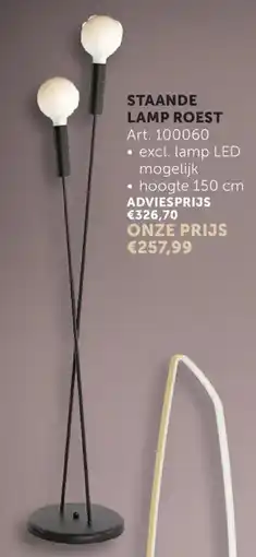 Zelfbouwmarkt Staande lamp roest art. 100060 aanbieding