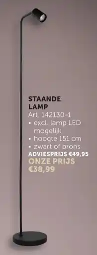 Zelfbouwmarkt Staande lamp art. 142130-1 aanbieding