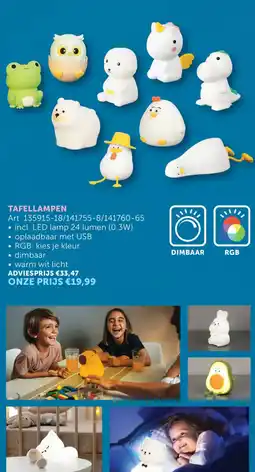 Zelfbouwmarkt Tafellampen aanbieding