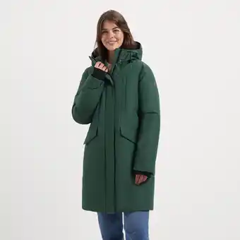 Decathlon Linea Dames - Parka Winterjas - Waterdicht - Donkergroen aanbieding