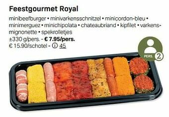 Buurtslagers Feestgourmet royal aanbieding