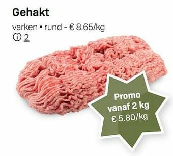 Buurtslagers Gehakt aanbieding