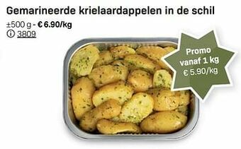 Buurtslagers Gemarineerde krielaardappelen in de schil aanbieding