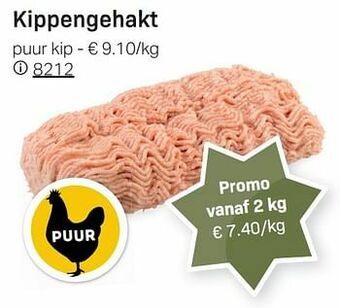 Buurtslagers Kippengehakt aanbieding