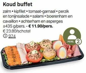 Buurtslagers Koud buffet aanbieding