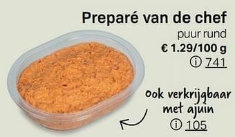 Buurtslagers Preparé van de chef aanbieding