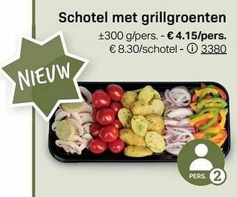 Buurtslagers Schotel met grillgroenten aanbieding