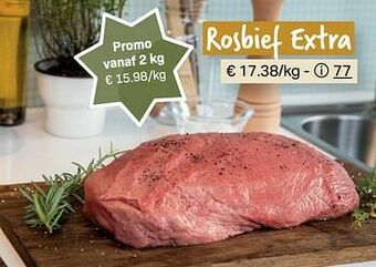 Buurtslagers Rosbief extra aanbieding
