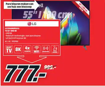 MediaMarkt LG TV 55" aanbieding