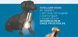 Zelfbouwmarkt Tafellamp hond aanbieding