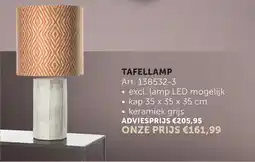 Zelfbouwmarkt Tafellamp aanbieding