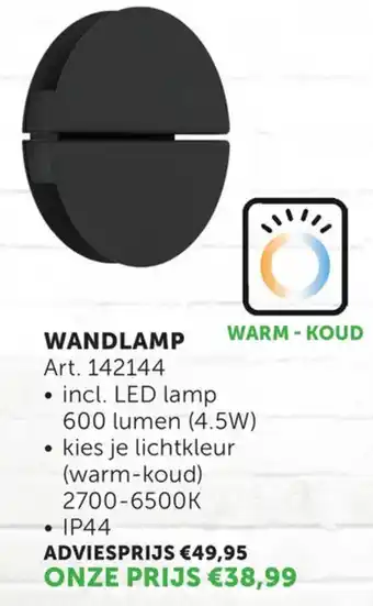 Zelfbouwmarkt Wandlamp aanbieding