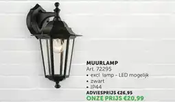Zelfbouwmarkt Muurlamp aanbieding