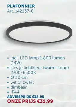 Zelfbouwmarkt Plafonnier aanbieding