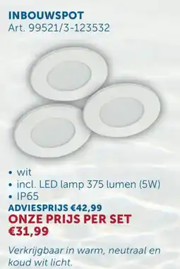 Zelfbouwmarkt Inbouwspot aanbieding