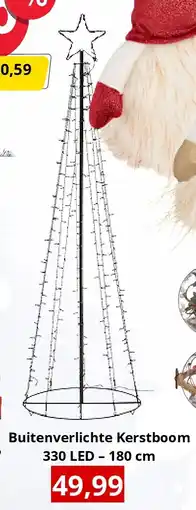NH Market Buitenverlichte Kerstboom 330 LED – 180 cm aanbieding