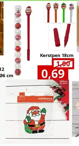 NH Market Kerstpen 18cm aanbieding