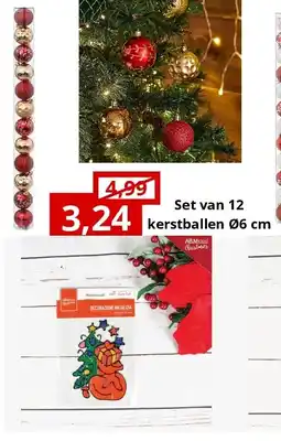 NH Market Set van 12 kerstballen Ø6 cm aanbieding