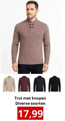 NH Market Trui met knopen Diverse soorten aanbieding