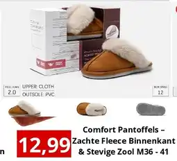 NH Market Comfort Pantoffels – Zachte Fleece Binnenkant & Stevige Zool M36 - 41 aanbieding