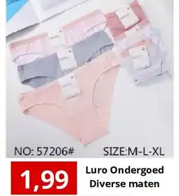 NH Market Luro Ondergoed Diverse maten aanbieding