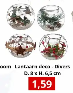 NH Market Lantaarn deco - Divers D. 8 x H. 6,5 cm aanbieding